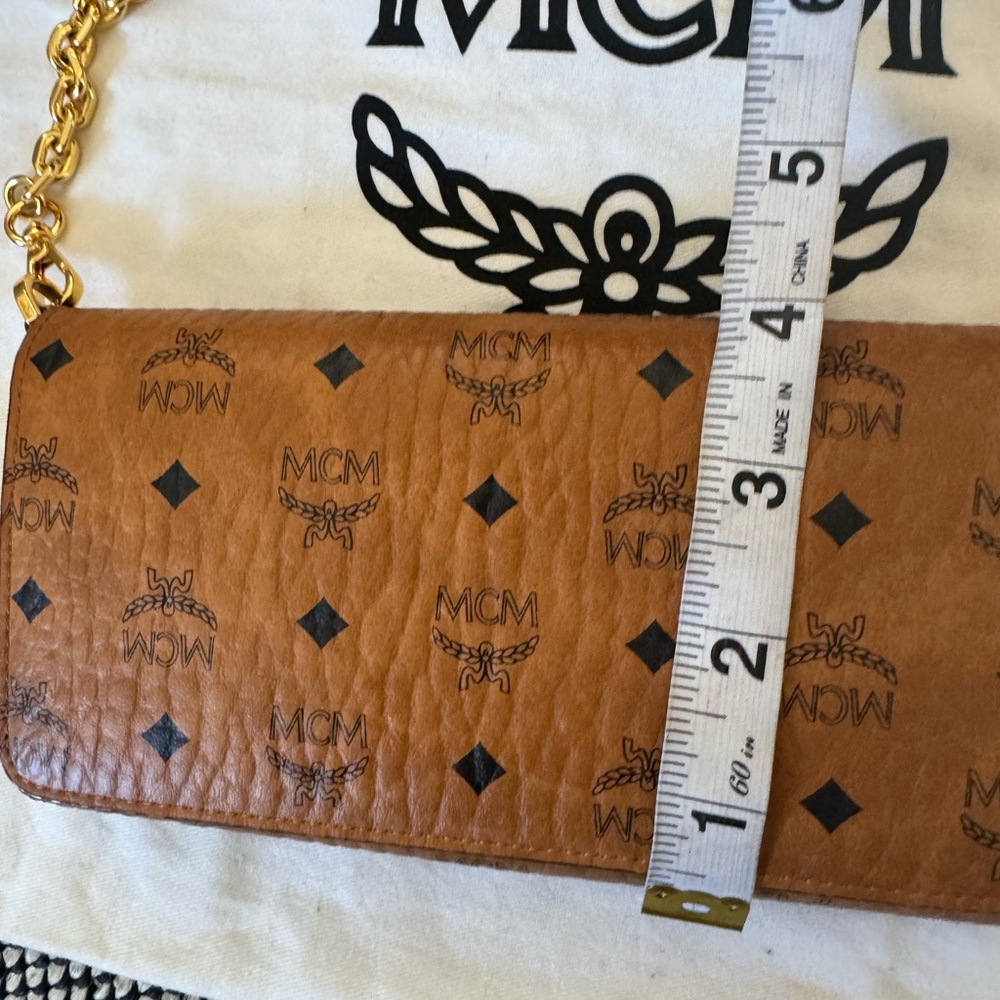 Authentic Mcm Monogram Chain Wallet - image 7